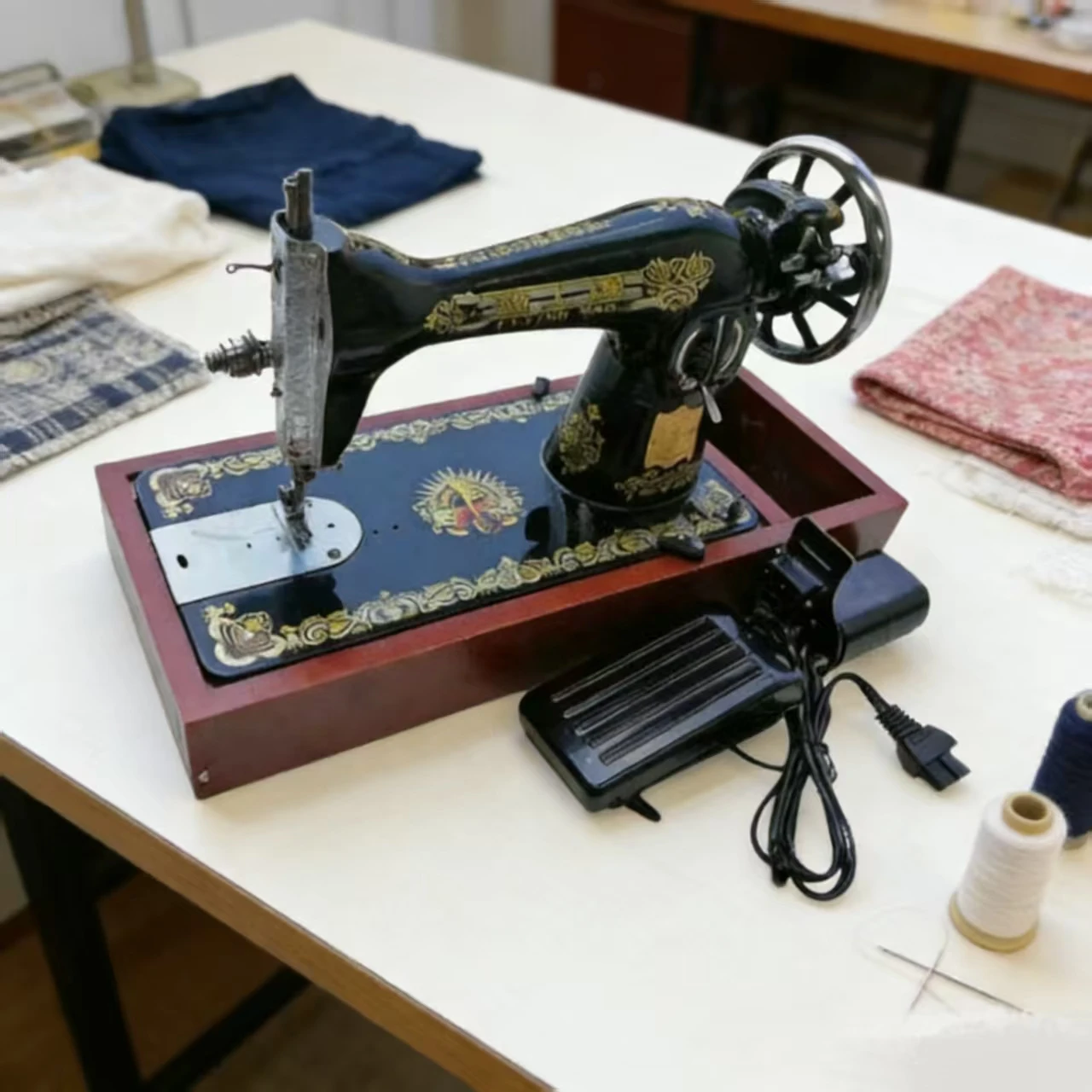 Machine à coudre manuel et électrique